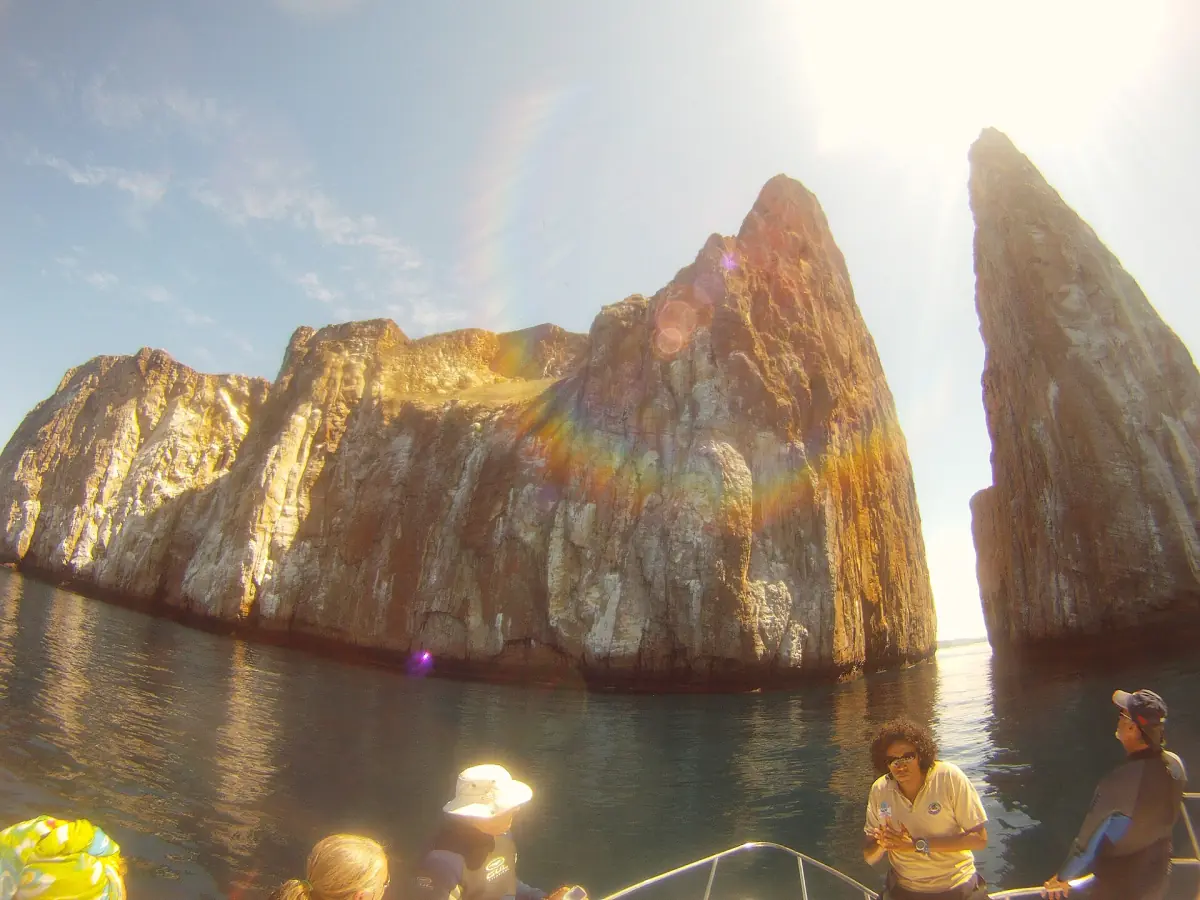 Dive and snorkel boat at Kicker Rock