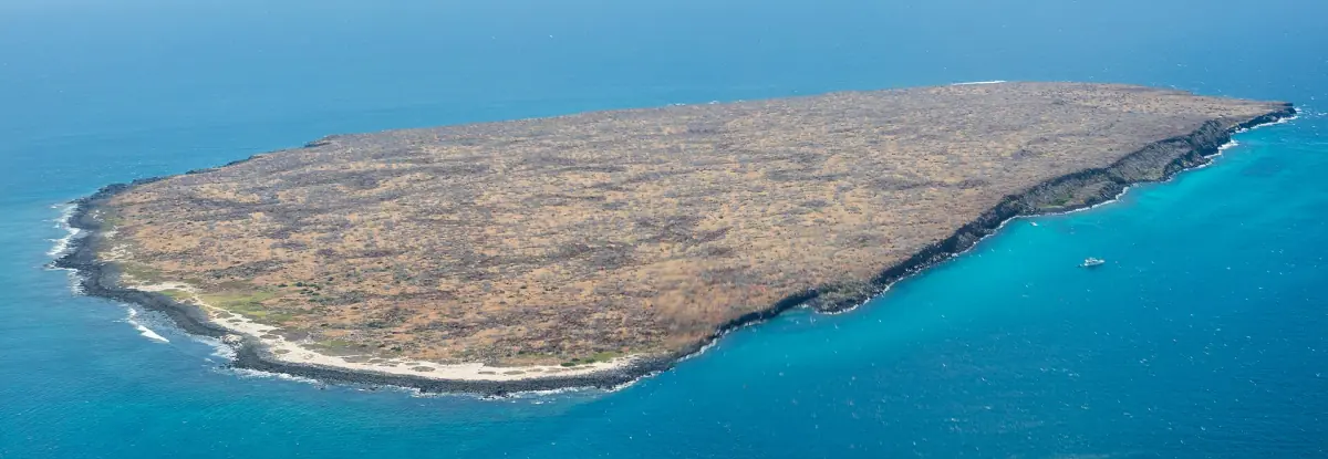 North Seymour Island from the air
